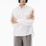 SLASHED SLEEVES CRISP SHIRT