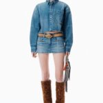 CROPPED DENIM SHIRT