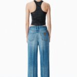 STRAIGHT LEG DENIM JEANS