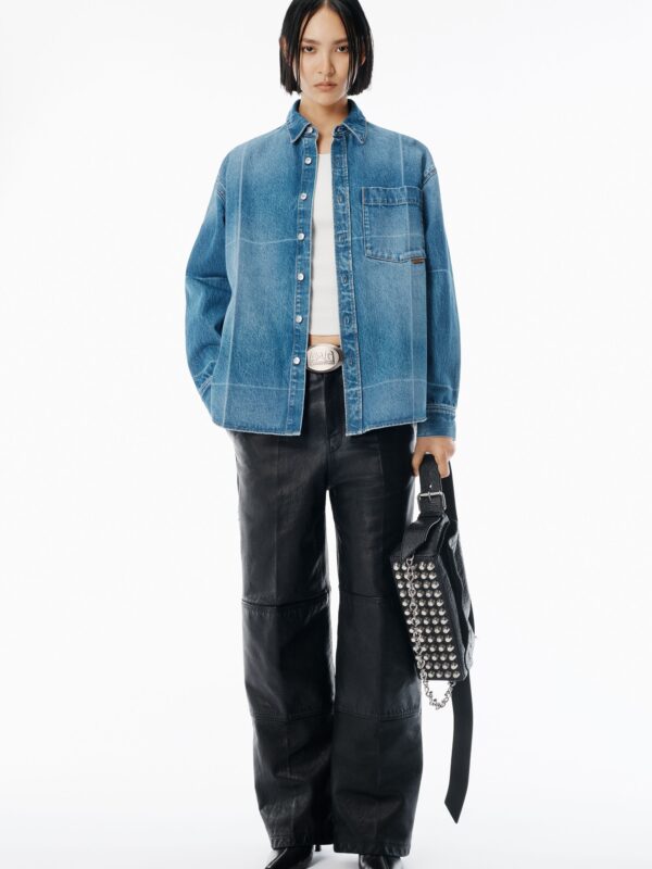 DENIM BUTTON DOWN SHIRT