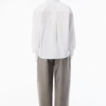 SLASHED SLEEVES CRISP SHIRT