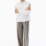 SLASHED SLEEVES CRISP SHIRT