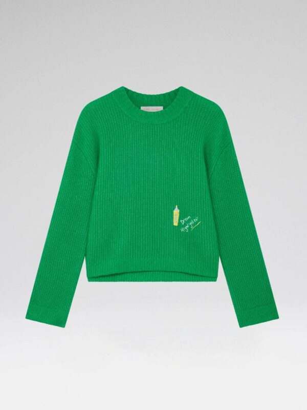 EMBROIDERED CASHMERE BLEND JUMPER