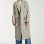 EMBROIDERED SCRIBBLE COAT