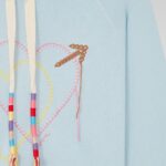 EMBROIDERED HEART HOODIE