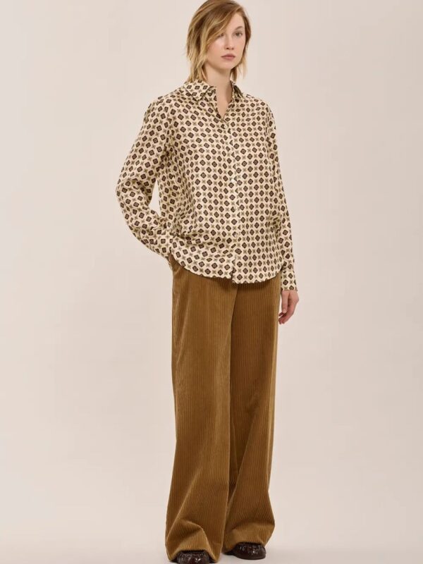 SATIN SHIRT WITH BELT