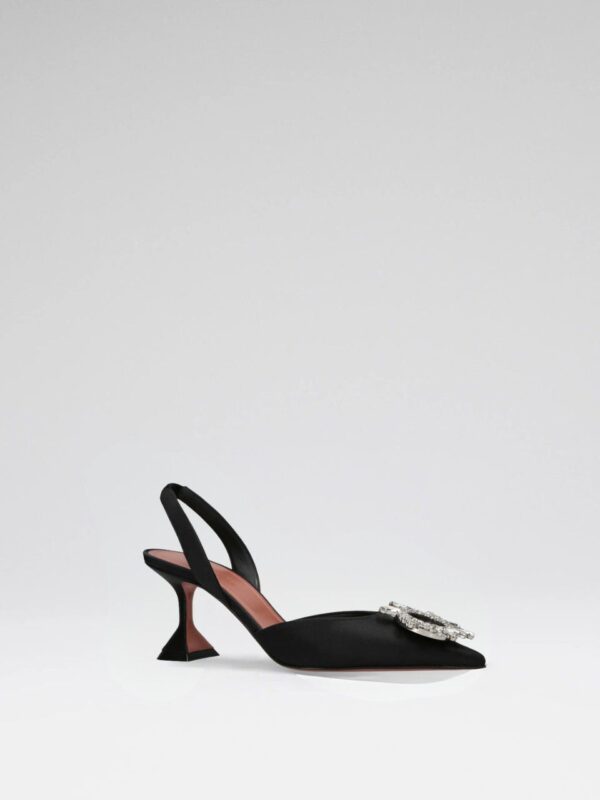 BEGUM 70 SATIN SLINGBACKS