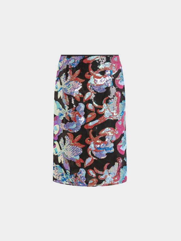 ELICE MIDI SKIRT IN SEQUIN