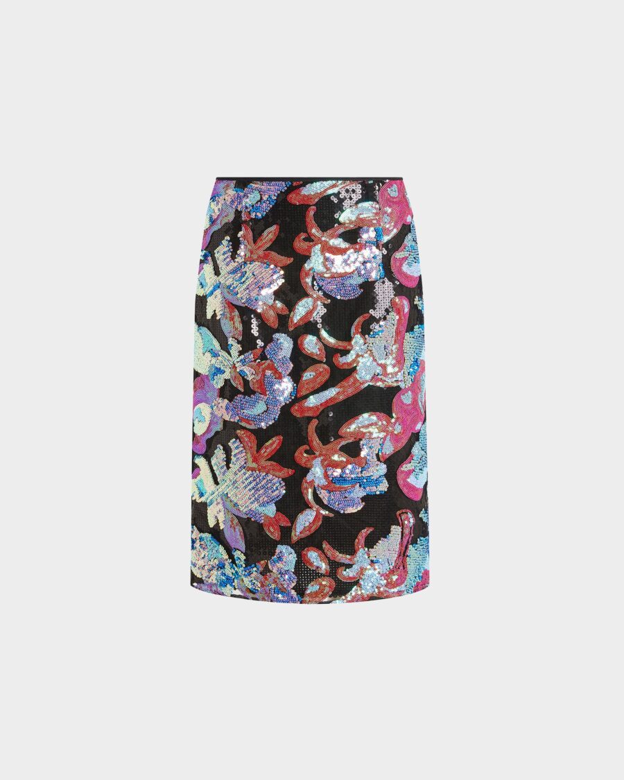 ELICE MIDI SKIRT IN SEQUIN