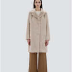 COAT IN SOFT ALTERNATIVE FUR