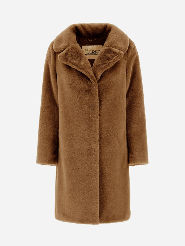 COAT IN SOFT ALTERNATIVE FUR
