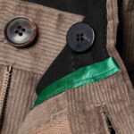 COTTON AND WOOL BLEND CORDUROY PANTS