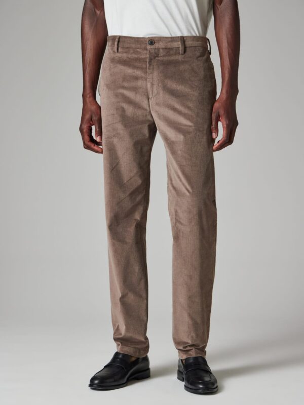 COTTON AND WOOL BLEND CORDUROY PANTS