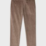 COTTON AND WOOL BLEND CORDUROY PANTS