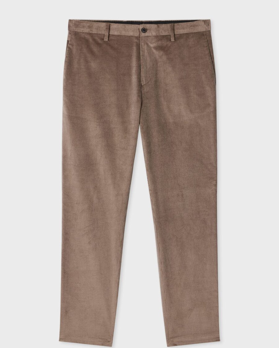 COTTON AND WOOL BLEND CORDUROY PANTS