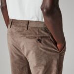 COTTON AND WOOL BLEND CORDUROY PANTS