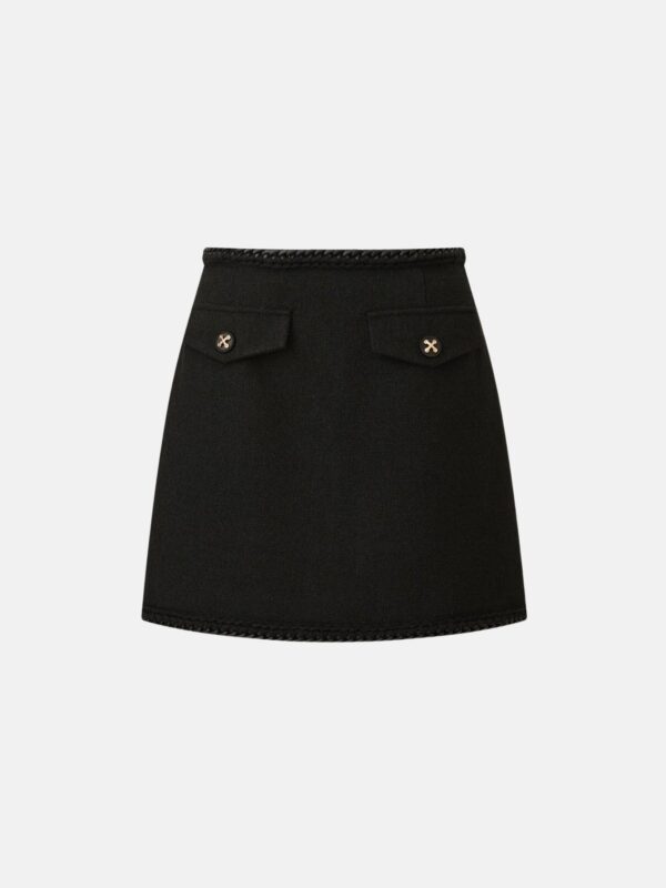 MINI SKIRT WITH BRAIDED WAIST