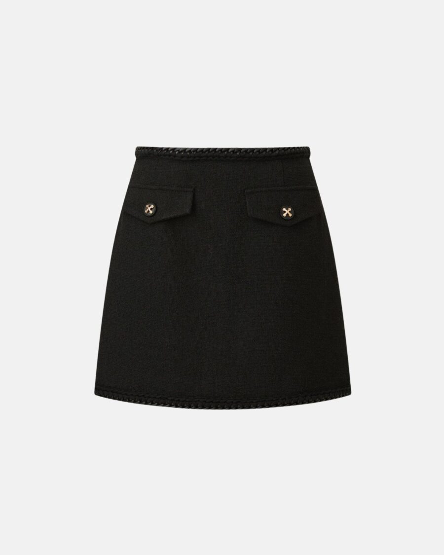 MINI SKIRT WITH BRAIDED WAIST