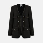 BRAIDED TRIM WOOL JACKET