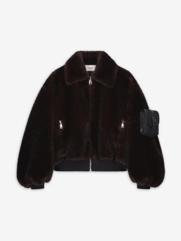 FAUX FUR BOMBER JACKET