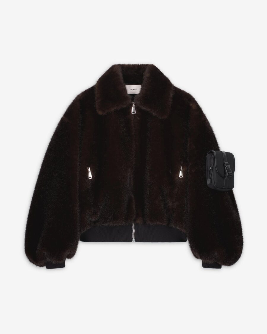 FAUX FUR BOMBER JACKET