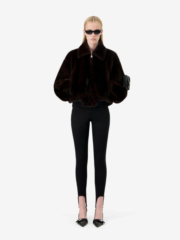FAUX FUR BOMBER JACKET