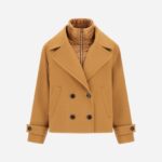 PEA COAT IN 2-LAYER SCUBA AND NYLON ULTRALIGHT