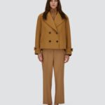 PEA COAT IN 2-LAYER SCUBA AND NYLON ULTRALIGHT