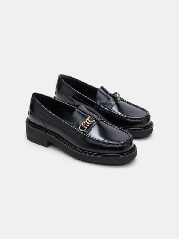 SHINE LEATHER LOAFER