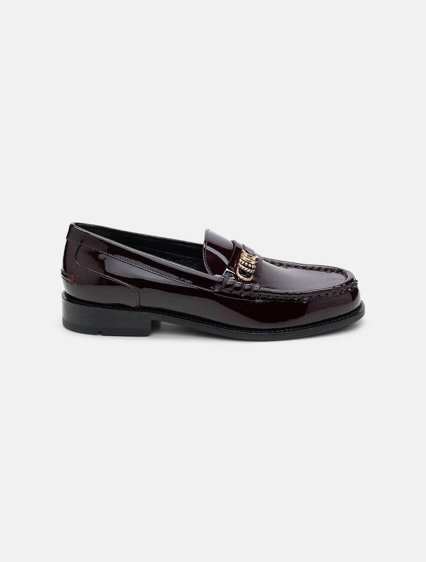 SHINE LEATHER LOAFER
