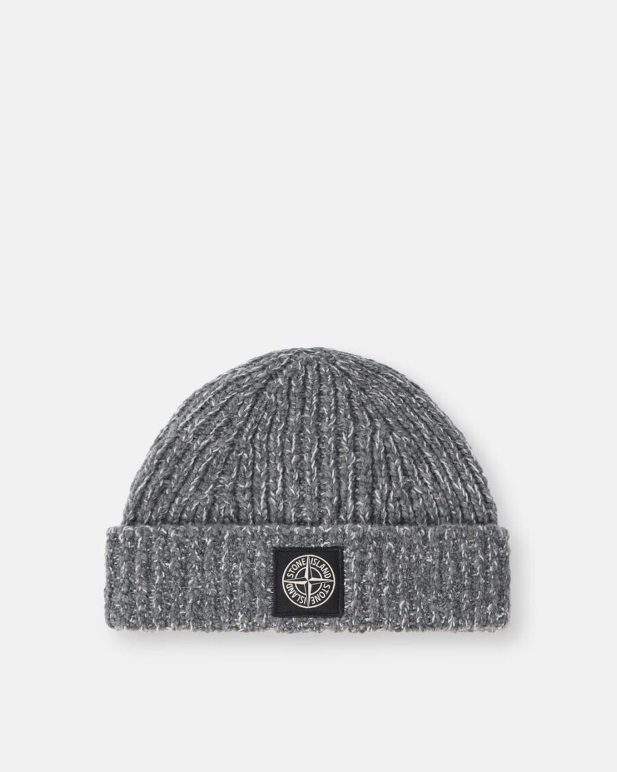KNIT MELANGE BEANIE