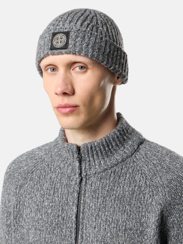 KNIT MELANGE BEANIE