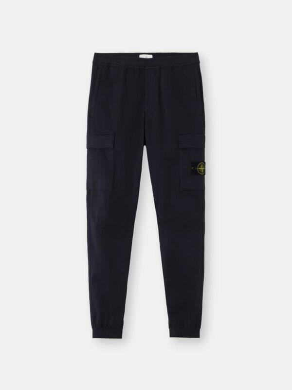 TAPERED FIT CARGO PANTS WITH ELASTIC WAISTBAND