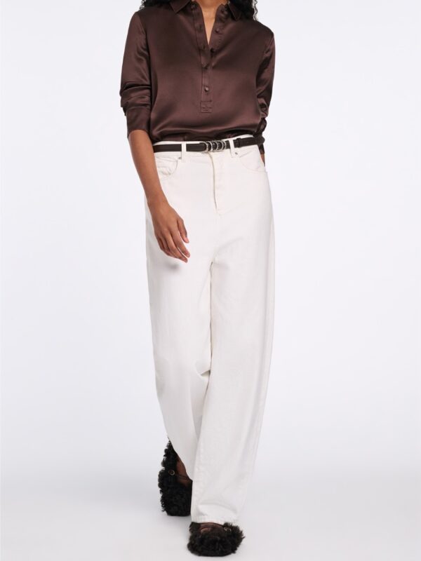 SENSE OF SHINE SILK BLOUSE