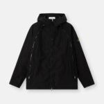 HOODED JACKET WITH ZIPS