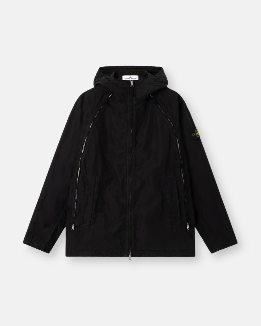 HOODED JACKET WITH ZIPS