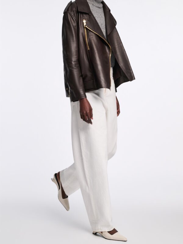 SLEEK STATEMENT NAPPA LEATHER JACKET