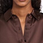 SENSE OF SHINE SILK BLOUSE