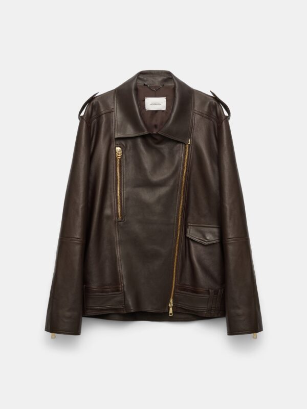 SLEEK STATEMENT NAPPA LEATHER JACKET