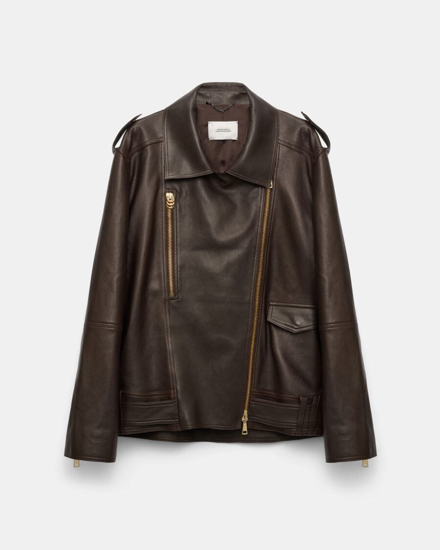 SLEEK STATEMENT NAPPA LEATHER JACKET