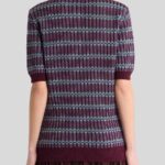 WOOL-BLEND JACQUARD POLO SHIRT