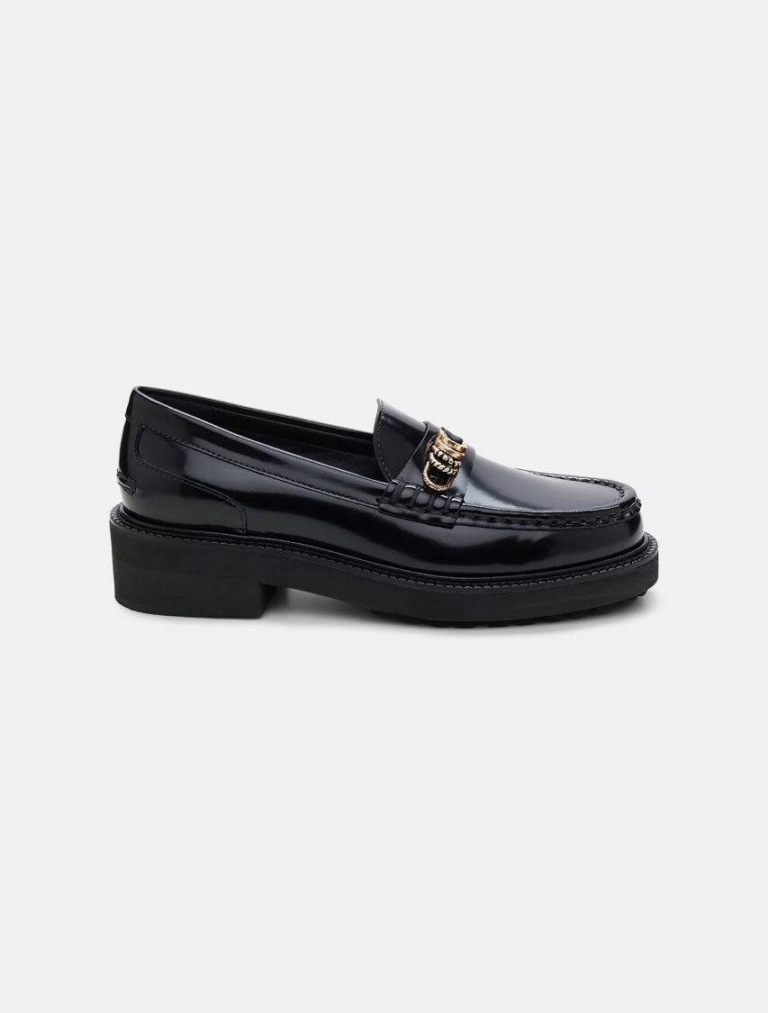 SHINE LEATHER LOAFER