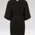 RIBBED KNIT MINI DRESS