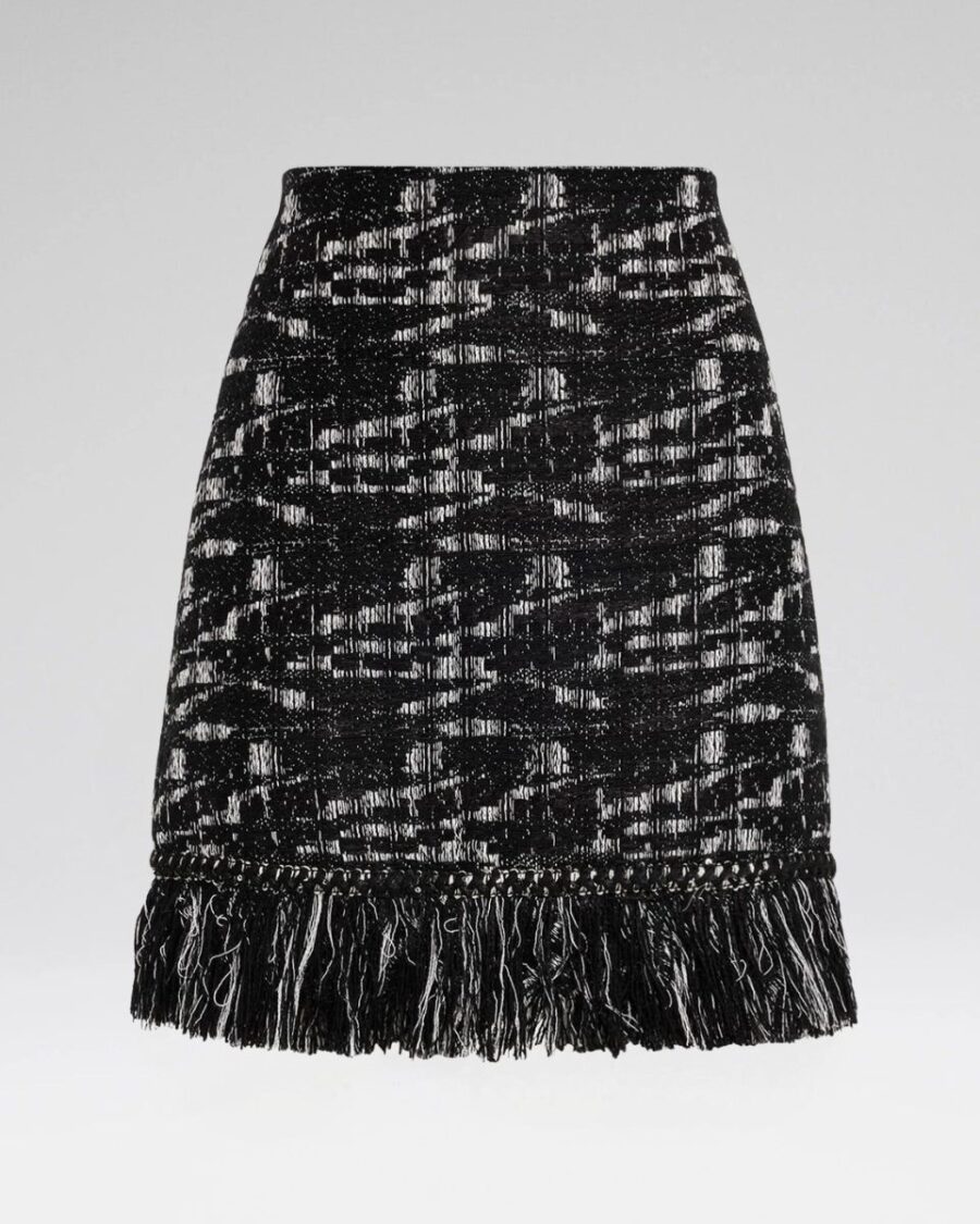 KHAN TWEED SKIRT