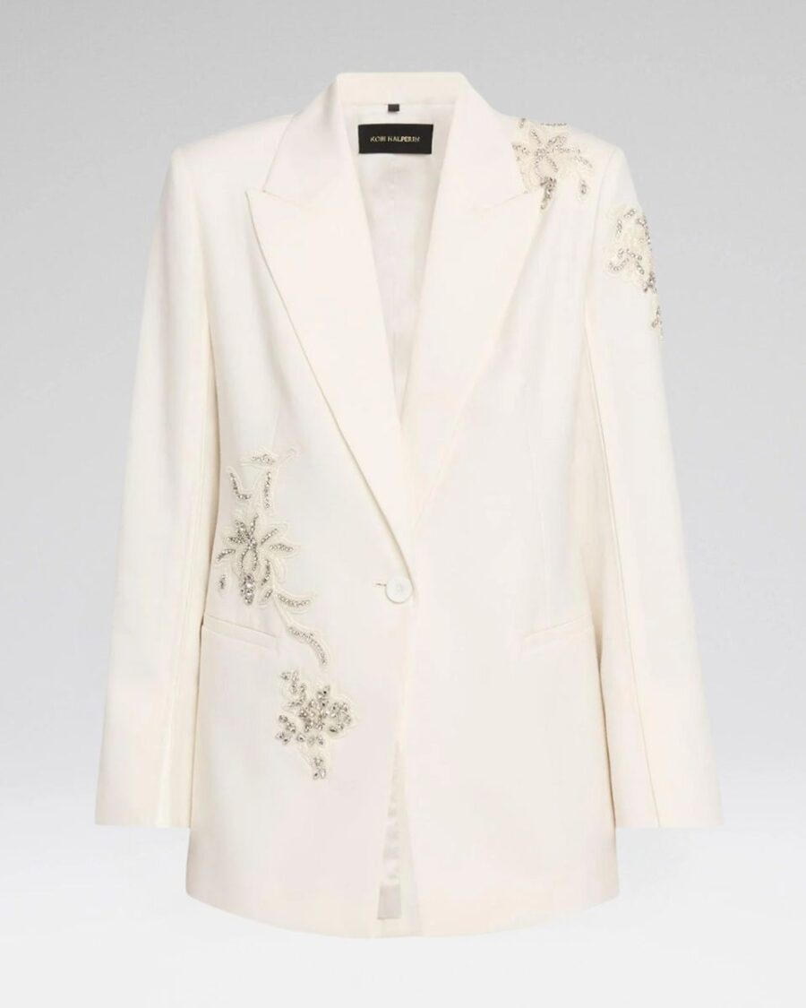 EMBELLISHED LONG BLAZER