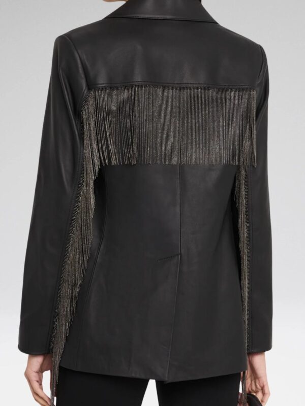 BLAKE LEATHER JACKET WITH FRINGES
