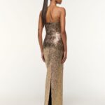 METALLIC JACQUARD GOWN