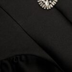 TAFFETA PEPLUM GOWN