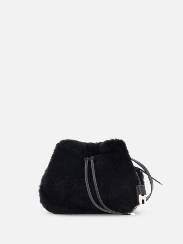 MINI FAUX FUR BUCKET MINI BAG