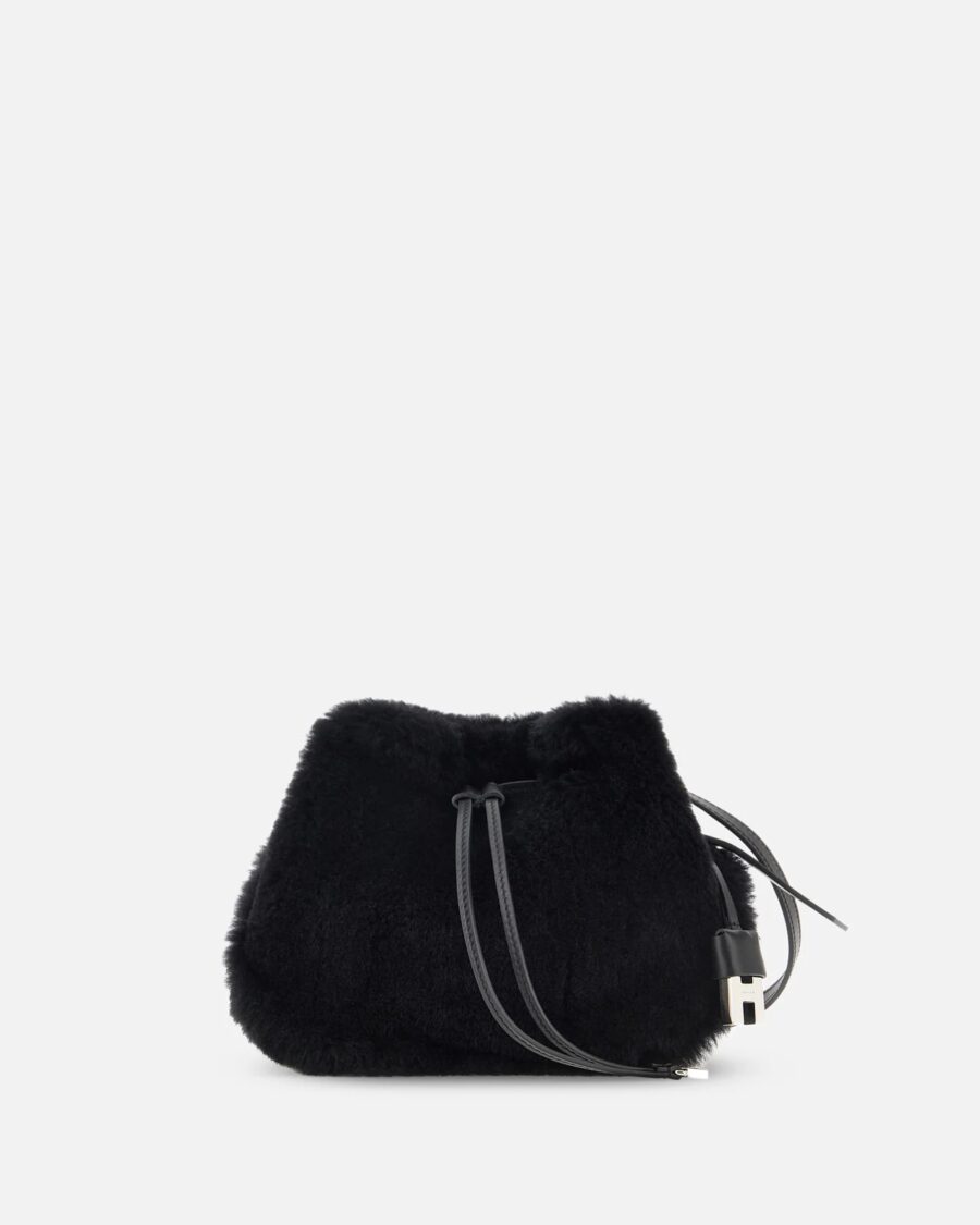 MINI FAUX FUR BUCKET MINI BAG